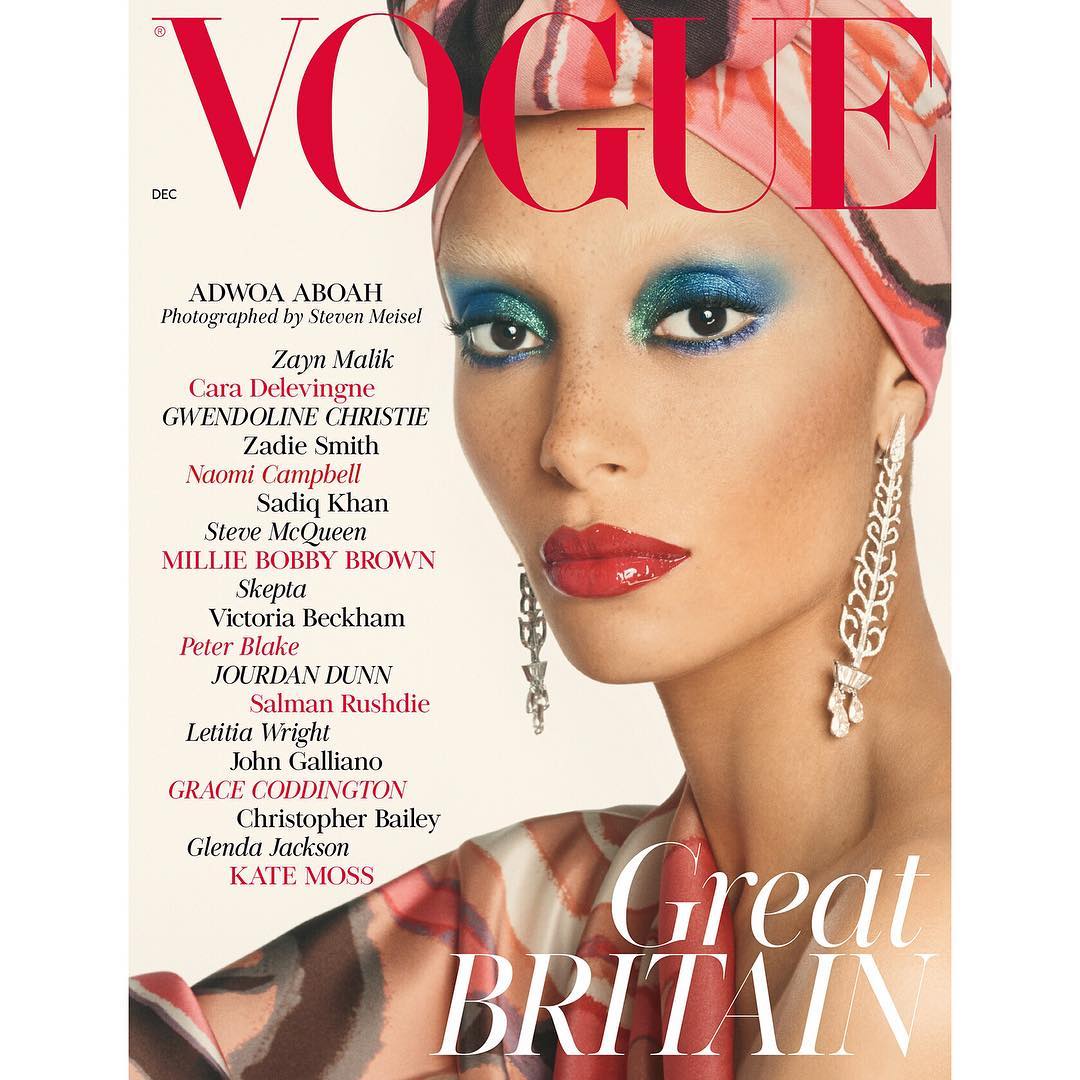 Edward Enninful unveils First British Vogue Cover featuring Adwoa Aboah
