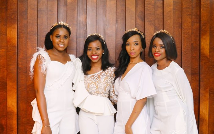 #BBNWonderland Brides show us 26 Ways to Wear a White Jumpsuit