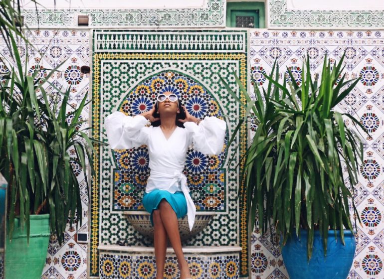 Fey Kamson takes Morocco in Style, Mixing London Vibes and Lagos Chic