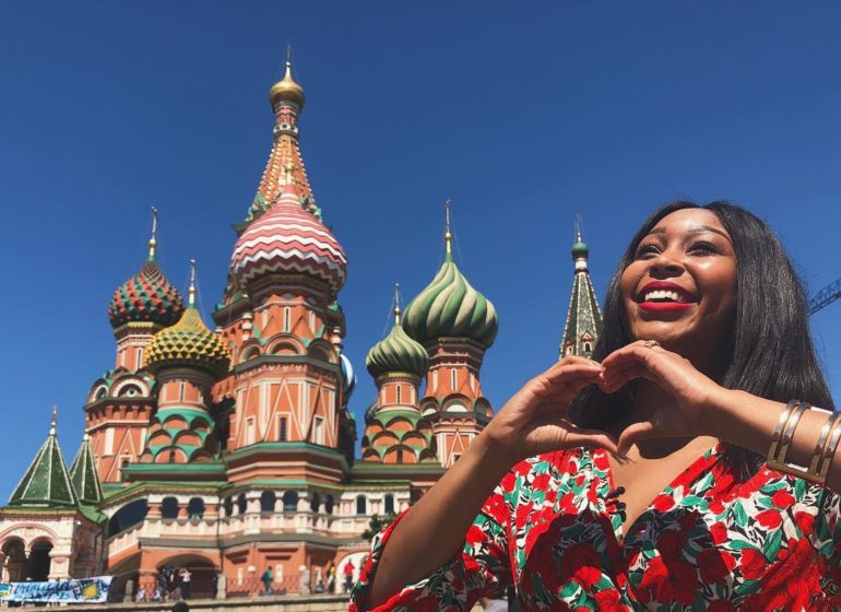 From Russia With Love! Minnie Dlamini's Moscow Travel Diary