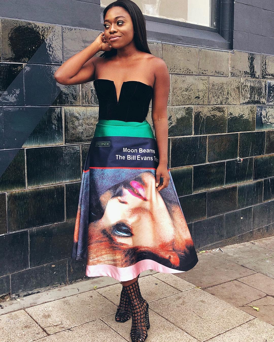 Outfit Inspiration - Fisayo Longe Shows Us The Right Way to Wear a Graphic Skirt