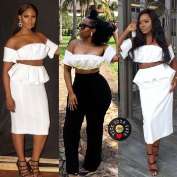 3 Ladies and 1 Top from Andrea Iyamah, Which Look is Your Fave?