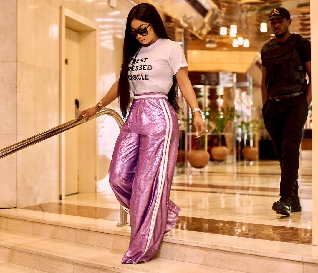 Toke Makinwa and Og Okonkwo Just Debuted The Chicest Sequin Pant of The Season!