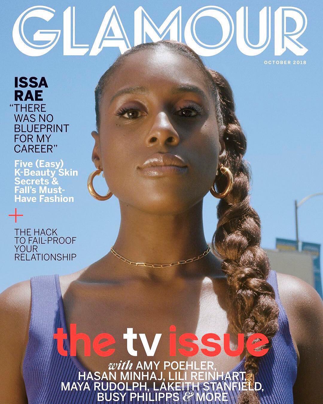 Issa Rae's Glamour Magazine cover