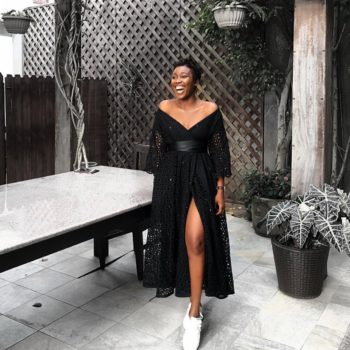 We Can't Take Our Eyes Off IamDodos In This Bello Edu Chic Wrap Dress