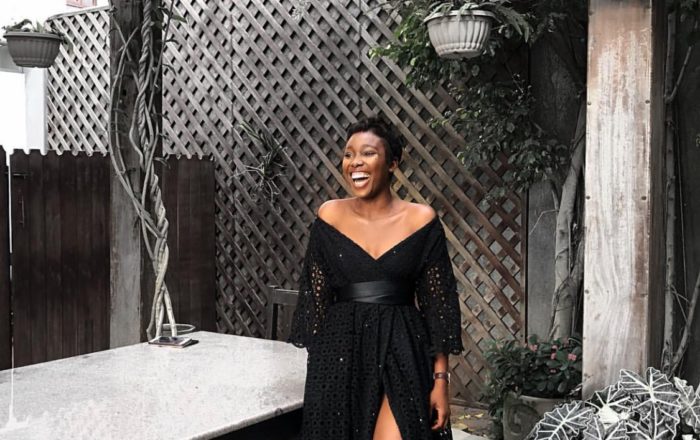 We Can't Take Our Eyes Off IamDodos In This Bello Edu Chic Wrap Dress