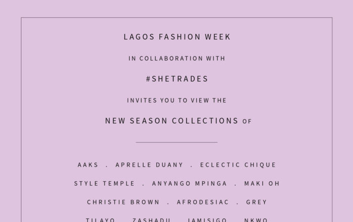 Lagos Fashion Week in Collaboration with SheTrades Nigerian Export Promotion Council (NEPC) Present Paris Showroom