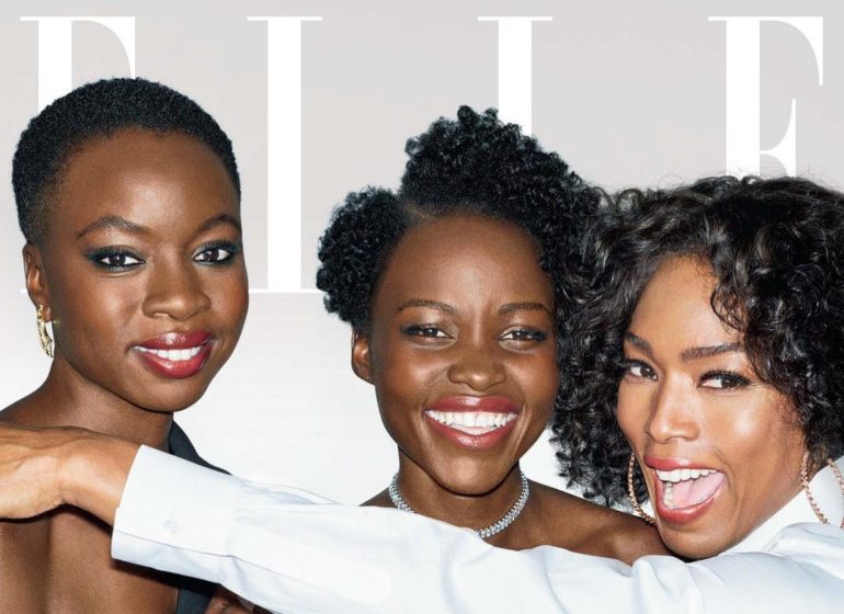 Lupita Nyong'O, Dania Gurira and Angela Bassett on Elle US Magazine