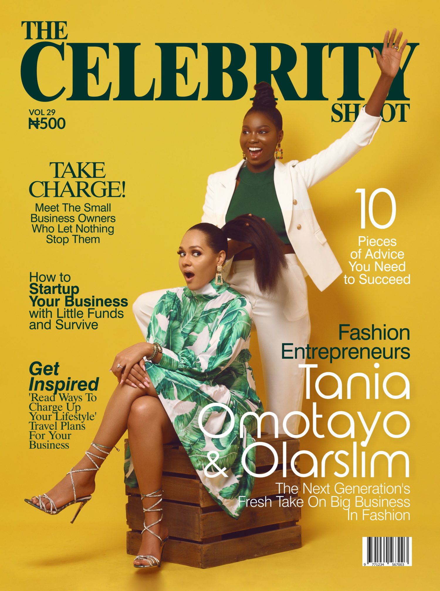 Taniah Omotayo and Olar Slim Stun on the Cover of The Celebrity Shoot Magazine