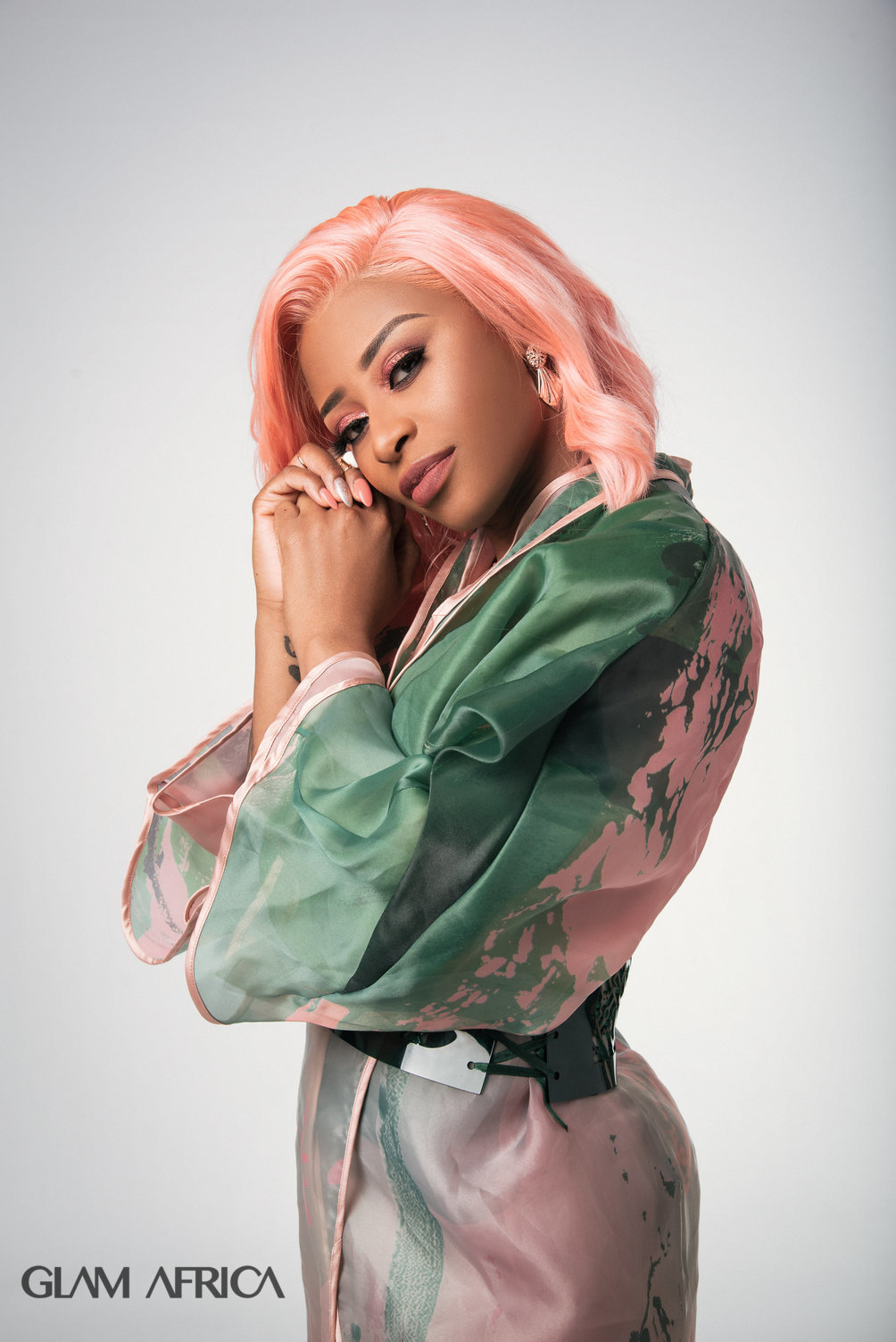 DJ Zinhle is Peach Perfect For Glam Africa Magazine’s Latest Issue!