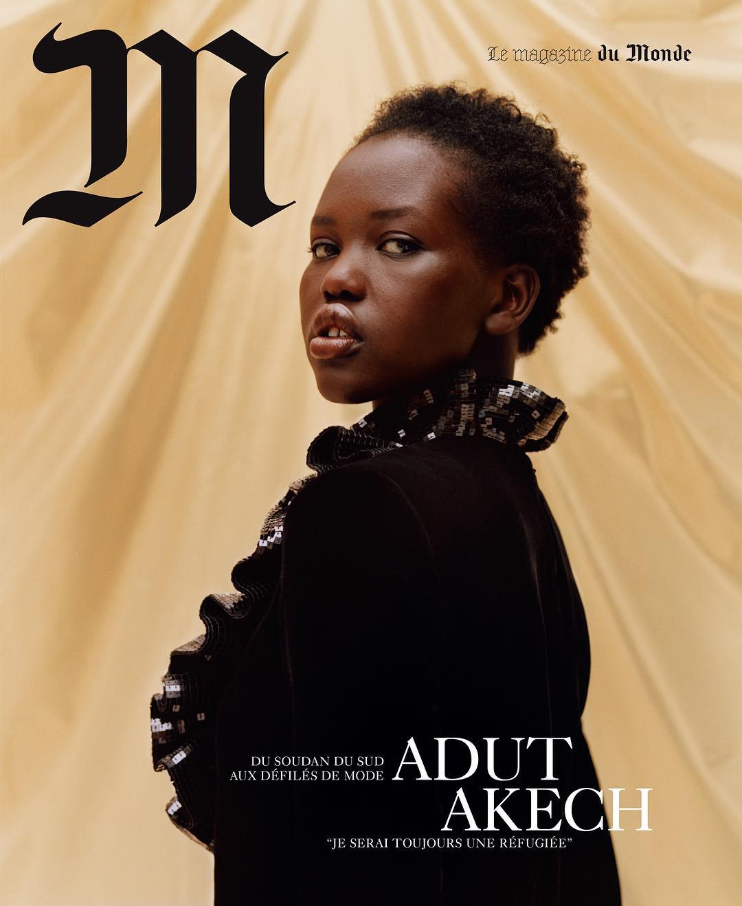 From Refugee Camps to Big Runways – Adut Akech headlines Le Monde Magazine’s New Issue