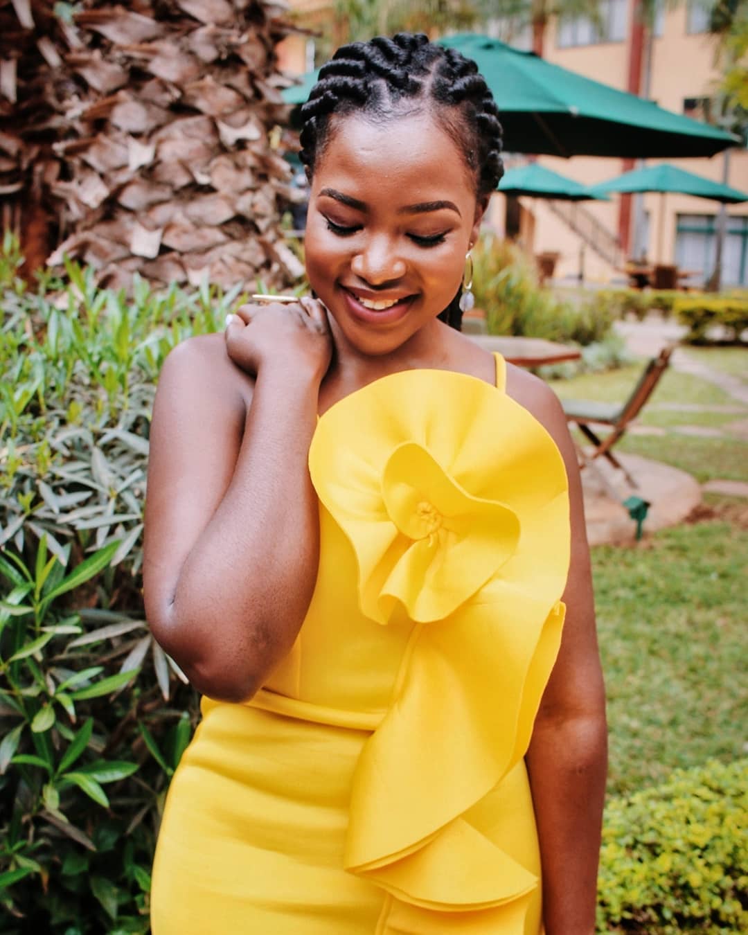 canary yellow dress