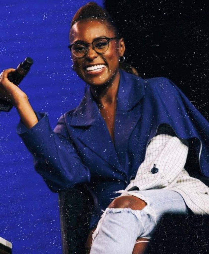 Issa Rae Looks Striking In This Thebe Magugu Cashmere Half-Cape Jacket ...