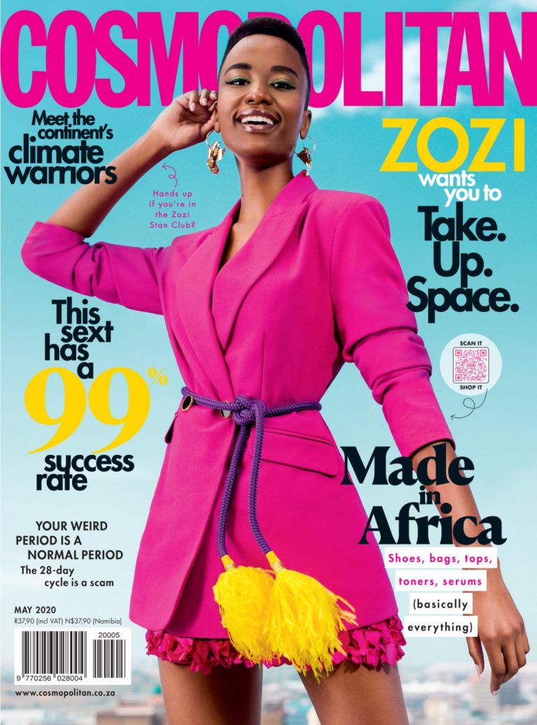 Zozibini Tunzi Is A Sight For Sore Eyes On Cosmopolitan SA's Colourful ...