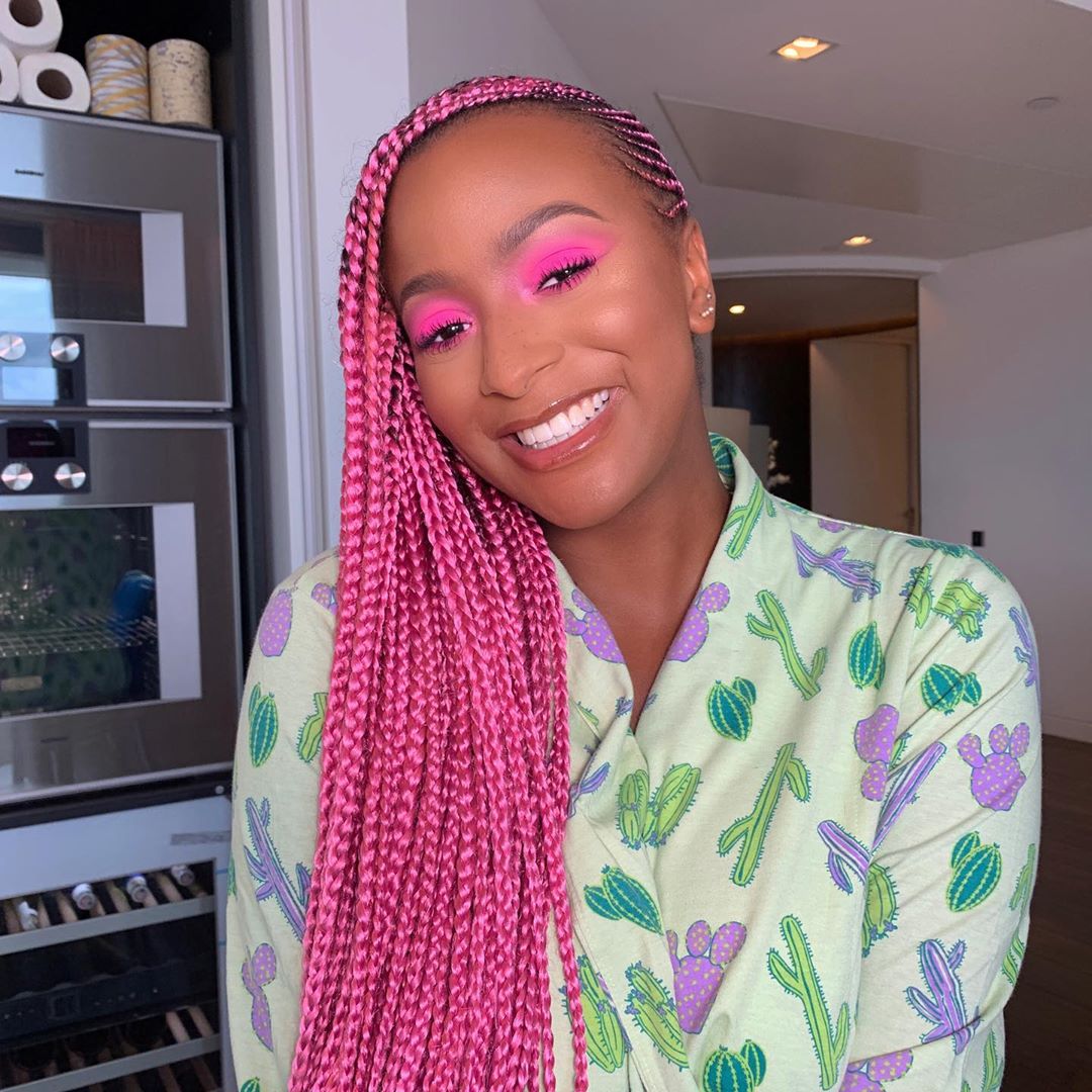 8 Pretty Pink Hairstyles To Copy From DJ Cuppy STAT | BN Style