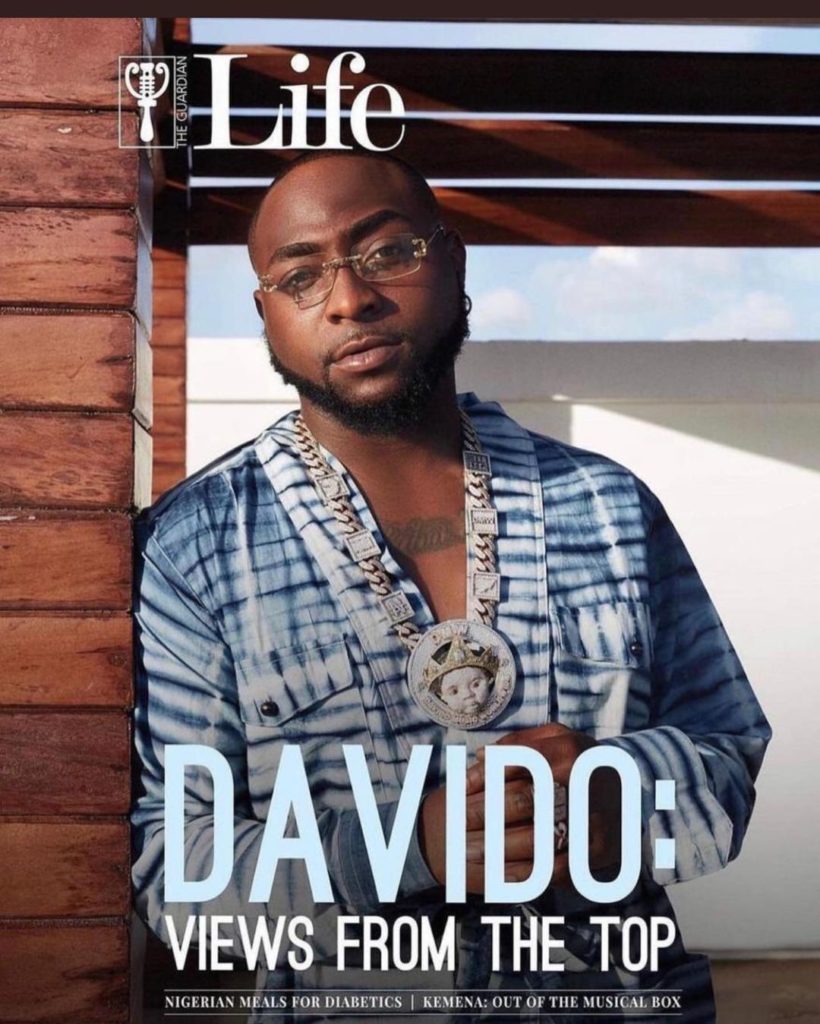 Davido Looks Dapper Wearing "I.N Official" For Guardian Life