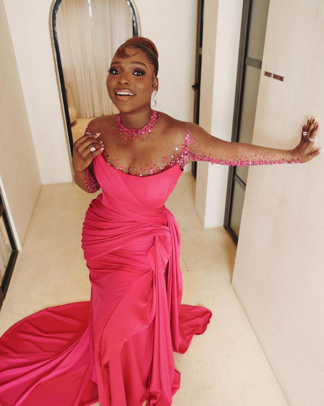 Tomike Adeoye Channelled Black Barbie at #AMVCA9 - It Was Stunning | BellaNaija