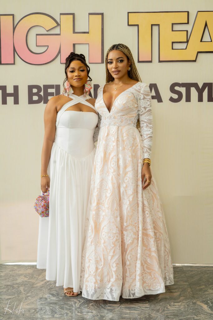 Rewa Ugoji's Luxurious Lace Dress for High Tea with BellaNaija Style is ...