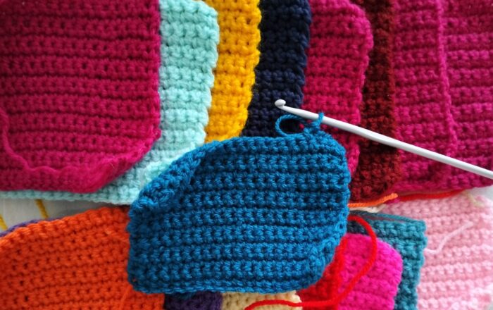 Crochet yarn and hook