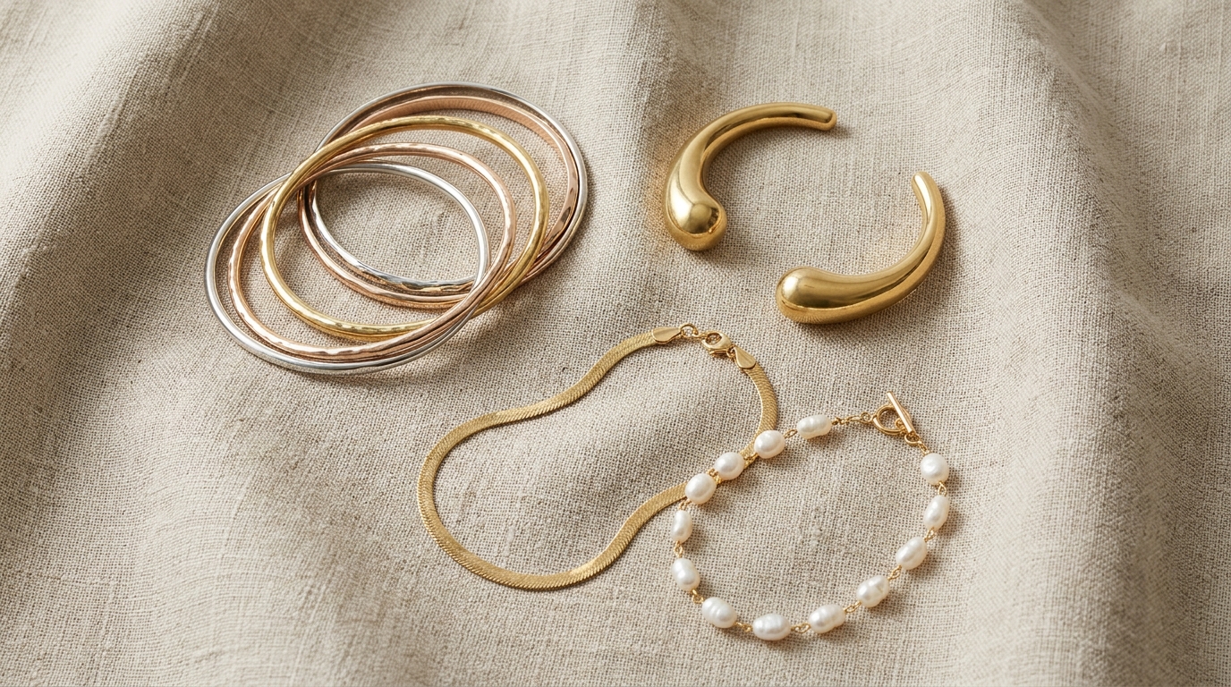 Stack of bracelets