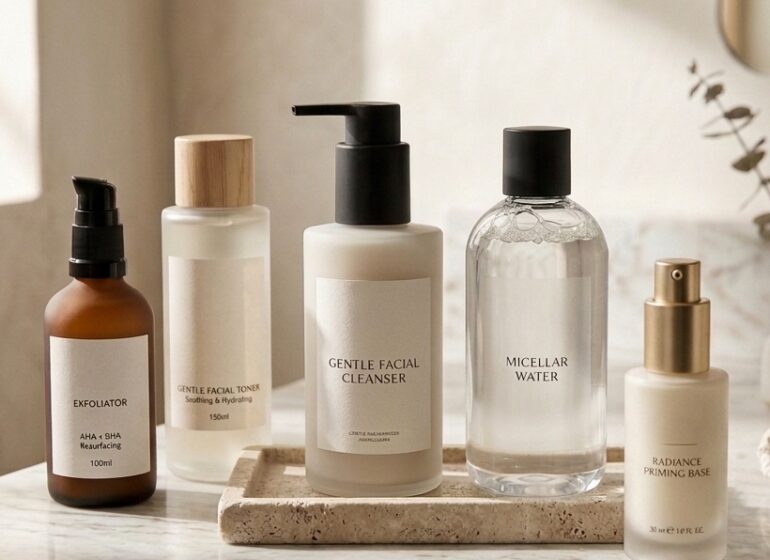Skin prep for makeup