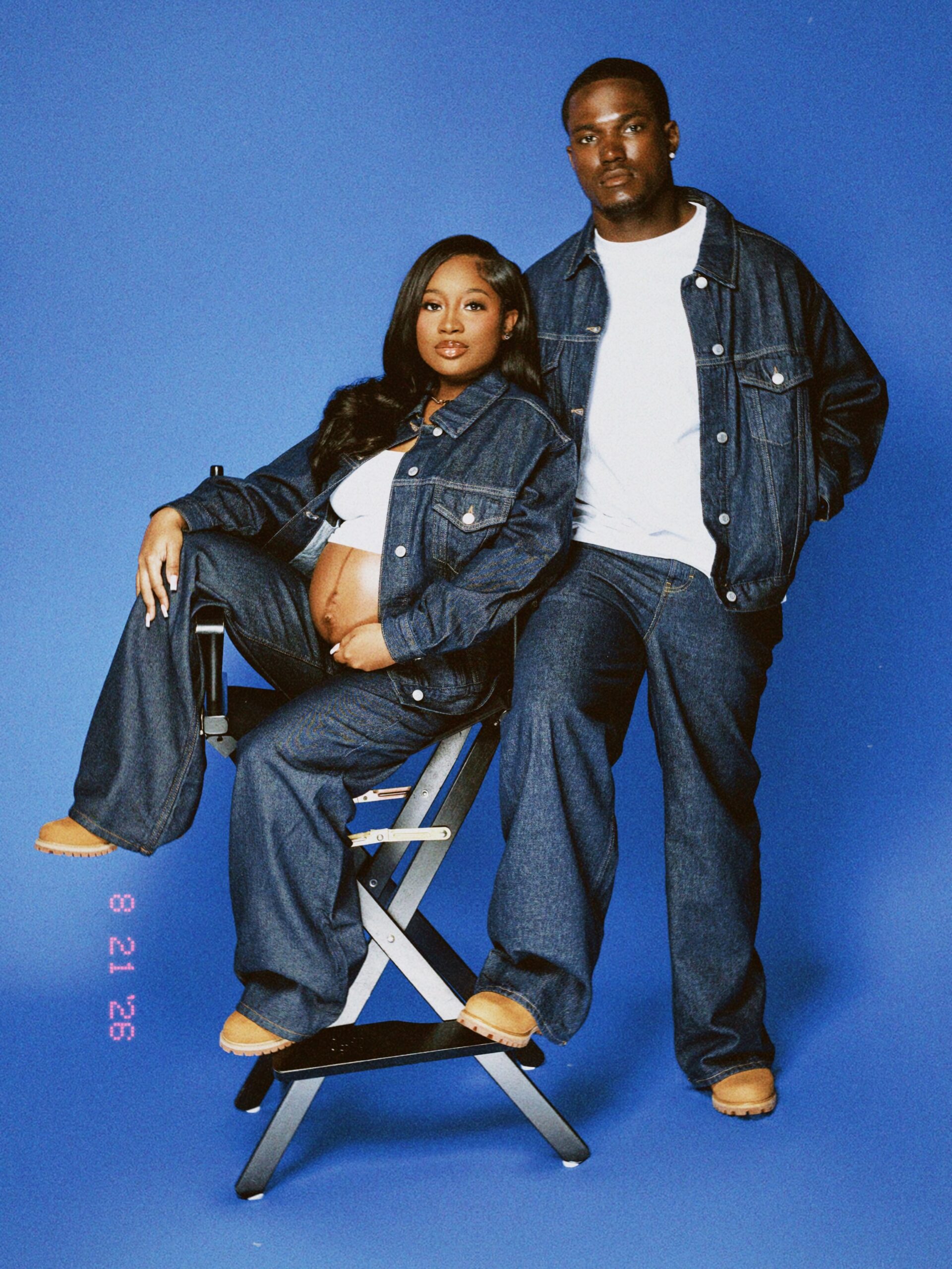 Denim maternity style